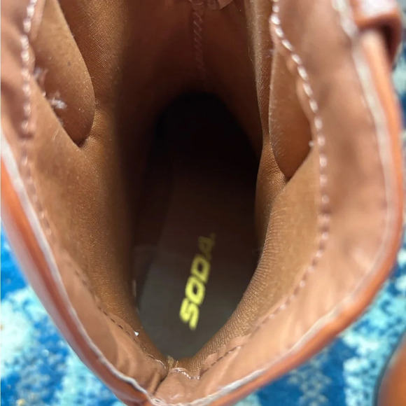 Soda Brown Ankle Boots - Picture 9 of 10